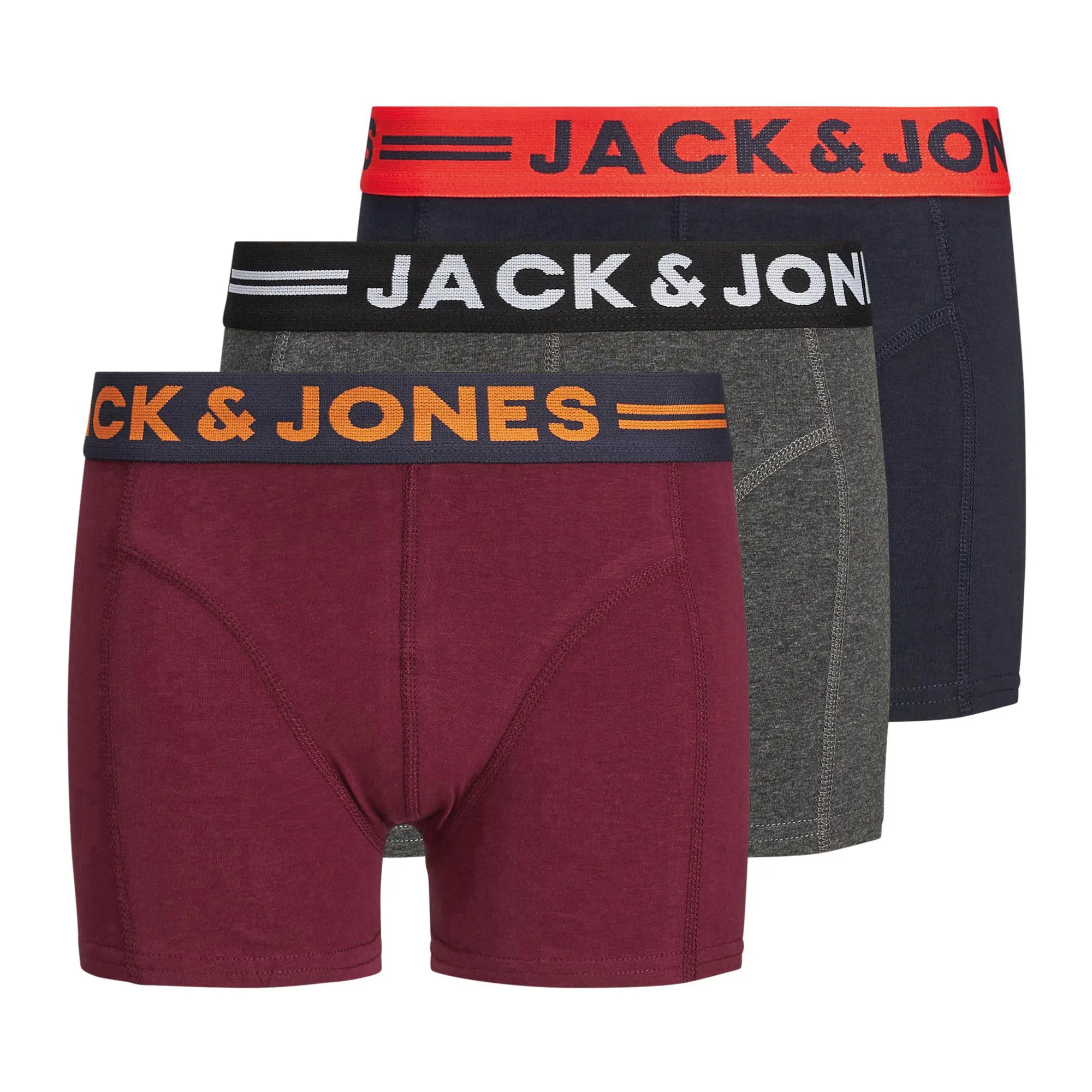 Jack & Jones - Confezione da 3 boxer aderenti multicolore